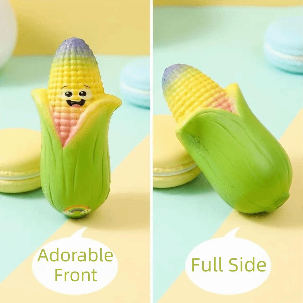 PU Material Corn Squishy Toy Soft Corn Reduce Pressure Toy Realistic Corn Fidget Toy Adults