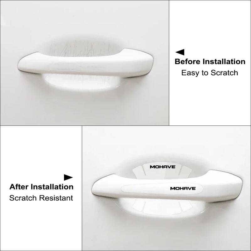 RGC1 8Pcs Car Stickers Door Handle Bowl Scratch Protective Decals For Kia RIO PICANTO CARENS CARNIVAL K5 MOHAVE NIRO VENGA Decor