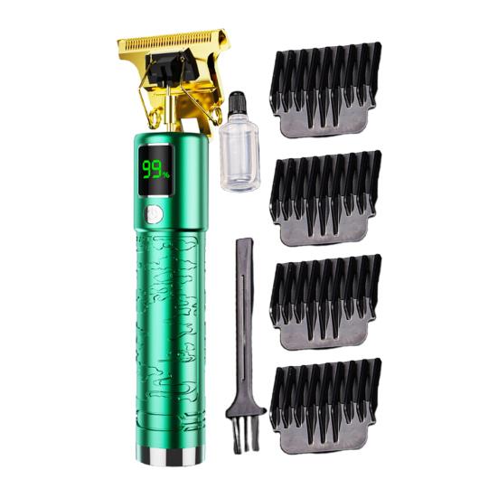 Машинка для стрижки волос с острым лезвием из нержавеющей стали, мощным цифровым дисплеем, длительным временем ожидания, низким уровнем шума, электрической беспроводной машинкой для стрижки волос