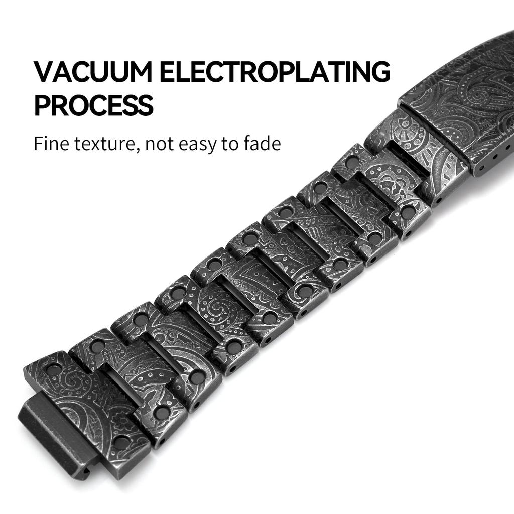 This MOD Custom Kit Is Compatible with Casio G-Shock DW-6900 DW-6900 Metal Case, Bezel, and 316 Stainless Steel Band. (DW-6900 Series)