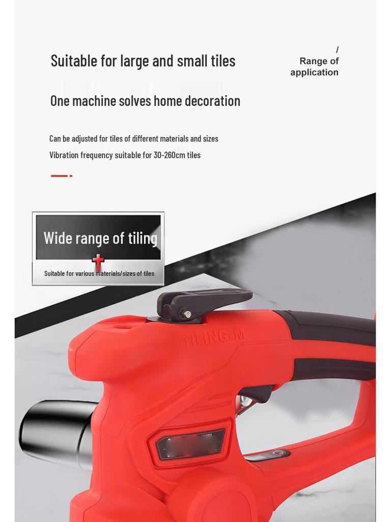 Электрический инструмент для выравнивания и укладки плитки с перезаряжаемой присоской