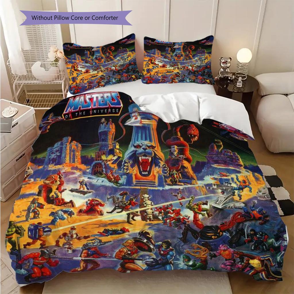 Master Universe Ultimate Battle Bedding 1 Duvet Cover 2 Pillowcase Without Core Bedding Set Christmas Birthday Gift
