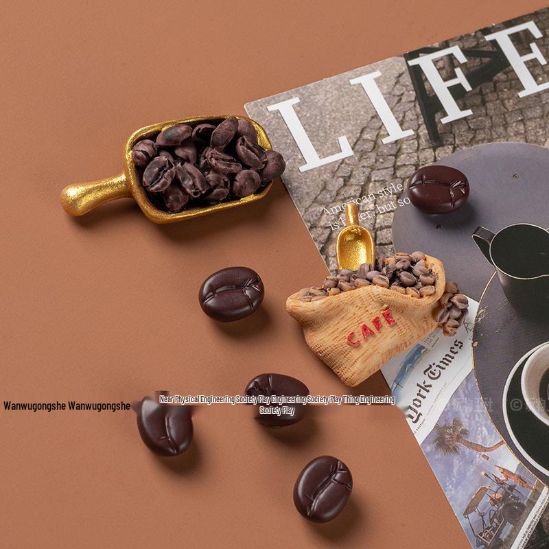 Скандинавский 3D Магнит на холодильник для игры в корейскую еду - Креативная кофейная серия