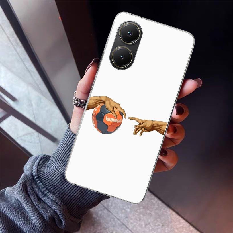 Handball Sport Phone Case For Xiaomi Poco X7 X6 X5 Pro F7 Ultra Redmi 15C 15 13 13C 12 12C 10 10A 10C 9 9A 9C 9T Shell Poco X7 X