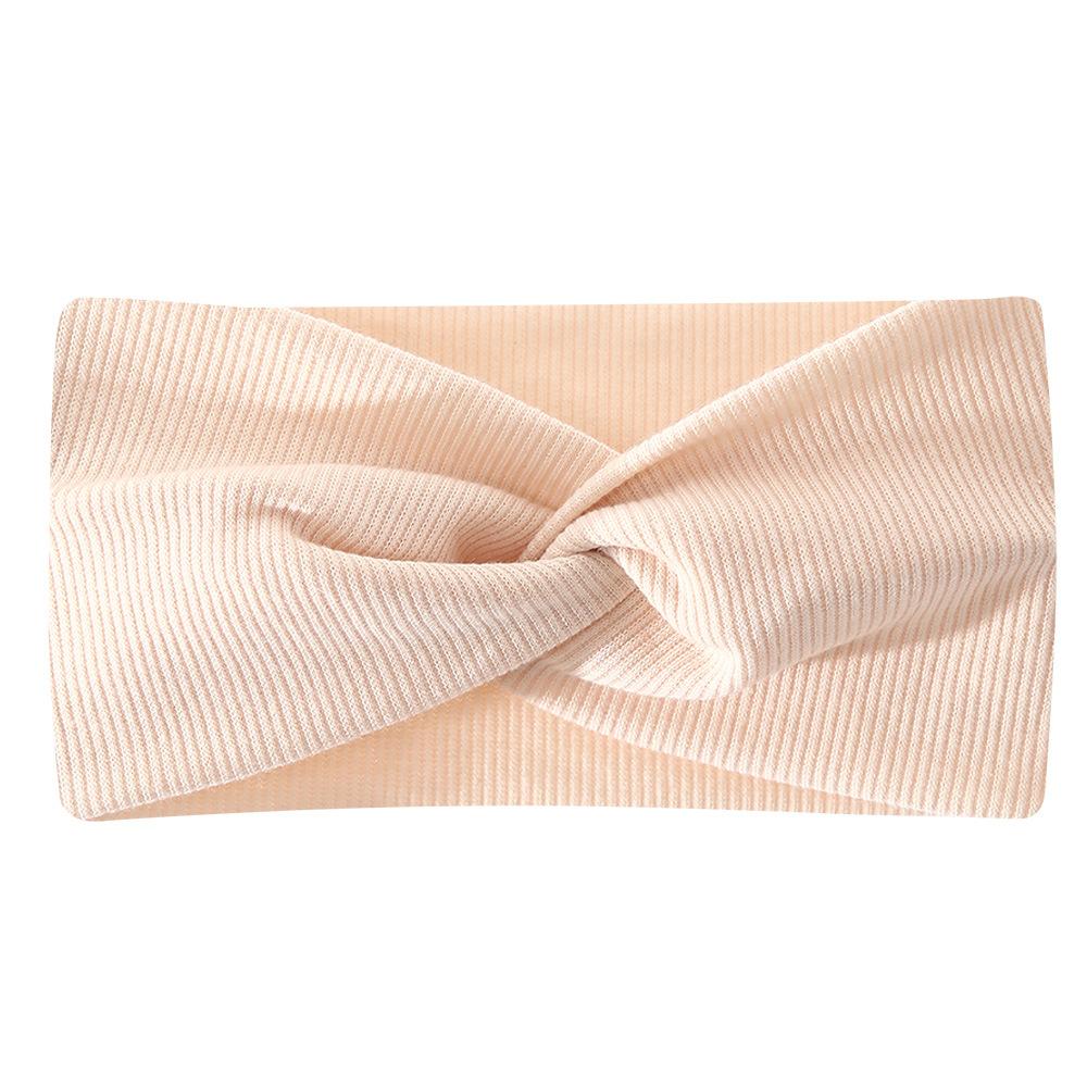 Ribbed Cotton Cross Twist Headband Wide Sports Headband Yoga Sweatband Hair Accessories