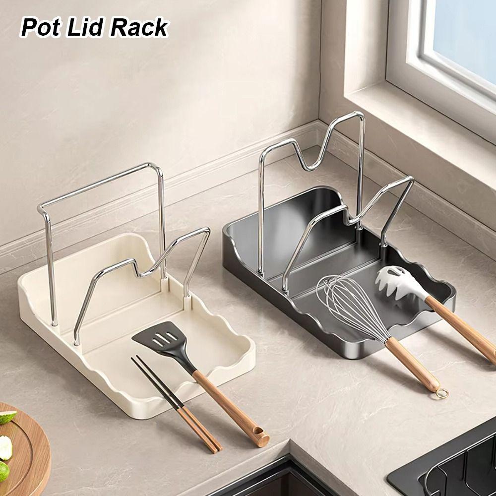 1Pcs Placement Pot Lid Rack Plastic Cutting Board Storage Rack Kitchen Accessories