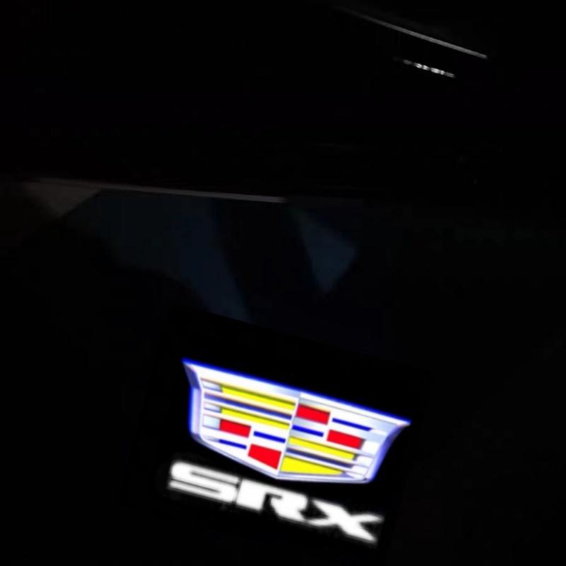 LED Lamp Shadow Projector for Cadillac Car LED Car Logo Lamp Door Shadow Light SRX XT4 XT5 XT6 ATS XTS CTS CT6 Car AccessoriesTI9