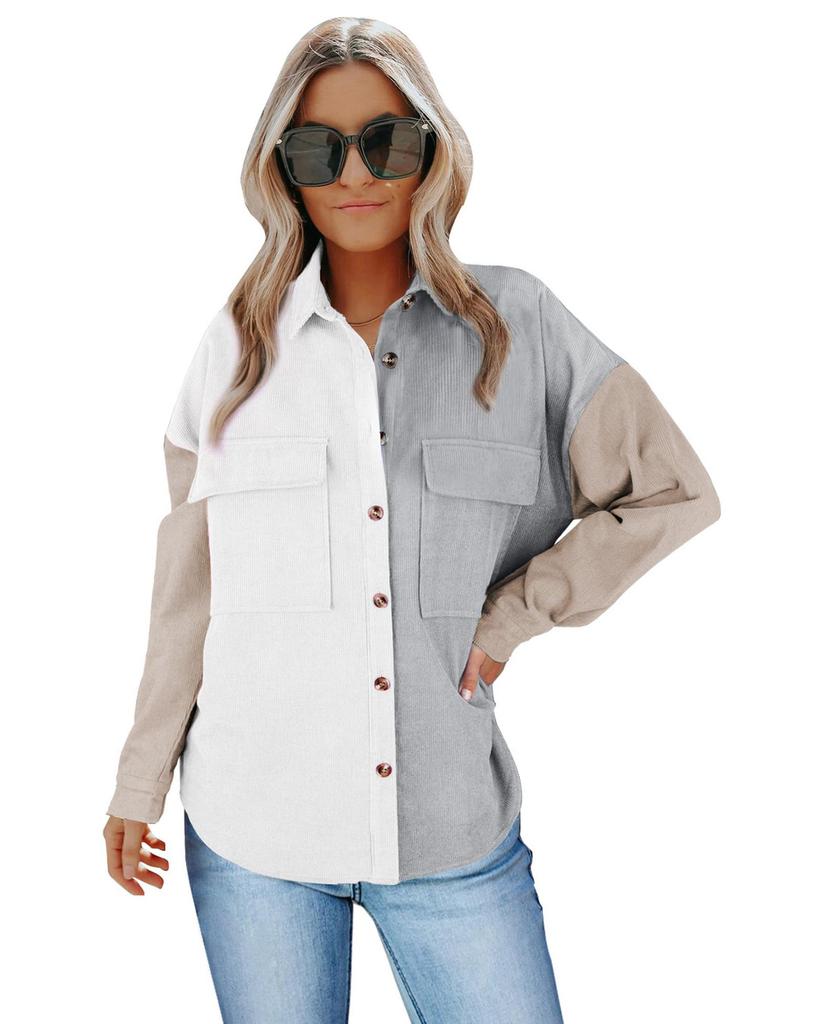 Azura Exchange Рубашка на пуговицах с карманом