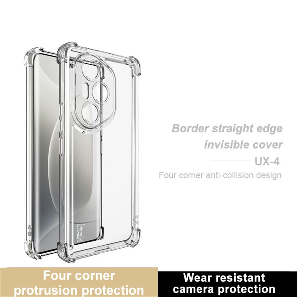 IMAK UX-4 Series For Honor 300 Ultra Case Straight Frame Four Corner Shockproof Clear TPU Cover