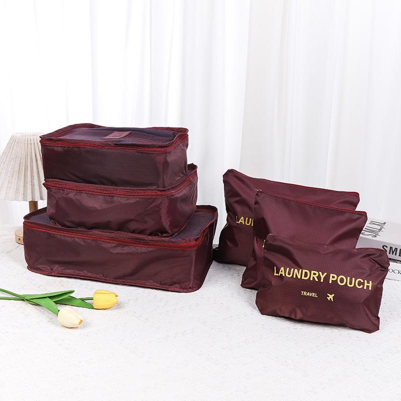 Корейский набор дорожных сумок для хранения - 6 штук с логотипом на заказ