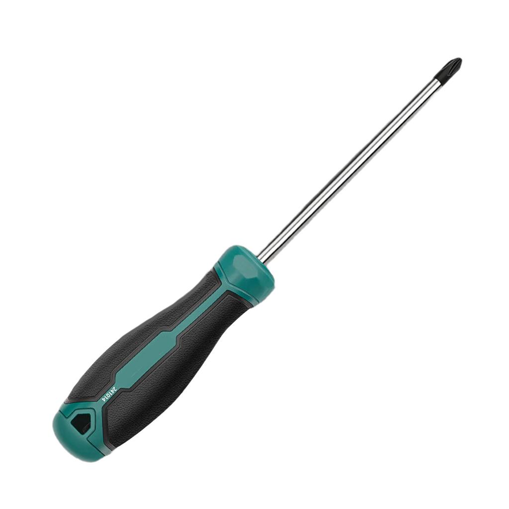 Magnetic Tip Screwdriver 6mm Crosses/Flat Professional Cushion Grip for Hand Making Home Mechanical Repair Project