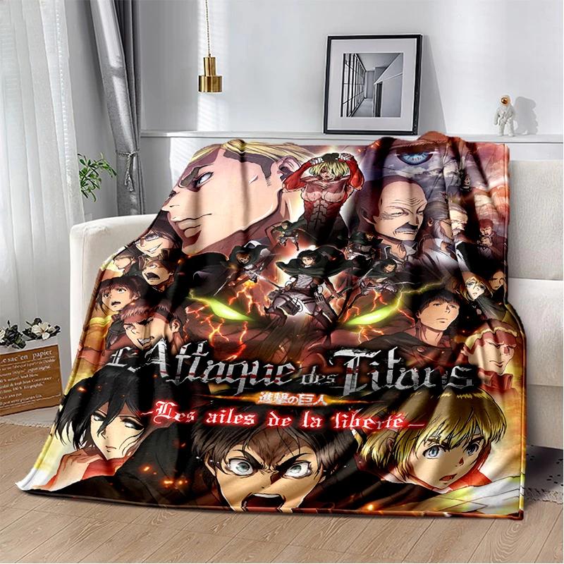29 Style New Cartoon Attack on Titan Eren Anime Soft Flannel Blankets,Throw Blanket Comfortable for Beds Sofa Home Bedroom Gift
