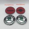 WMTY7 10pcs for SKODA Octavia Superb Car Emblem Front Grille Head Hood Bonnet Rear Tail Bumper Trunk Sticker Badge Styling Accessories