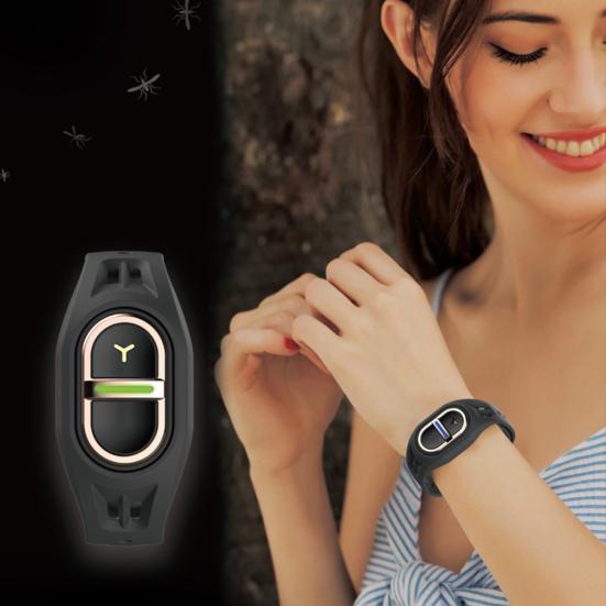 Электронный ультразвуковой репеллентный браслет DEET Free перезаряжаемый портативный водонепроницаемый для походов на открытом воздухе для взрослых и детей репеллентный силиконовый браслет