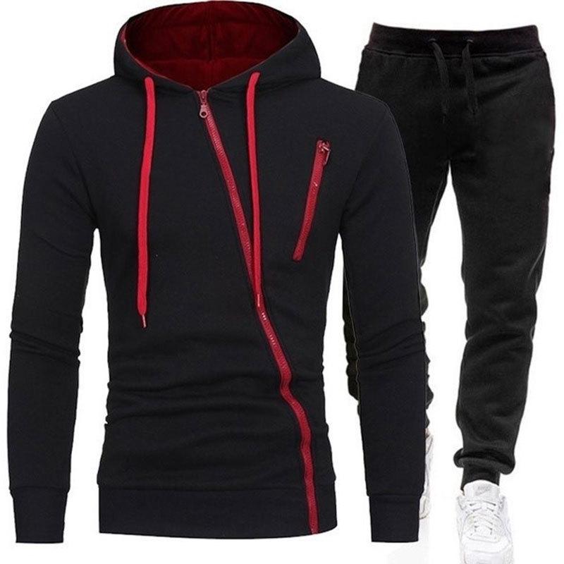 Men's Outdoor Sport Zipper Hoodie Set