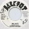 7inch Record DENNIS BROWN - Mr. Fix It Jackpot 1993 Jamaica Reggae, Ska & Dub