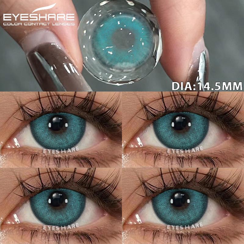 1 Pair Natural Color Contact Lenses Color Contact Lenses for Eyes Gray Eye Contacts Blue Eye Lens Fashion Green Lenses