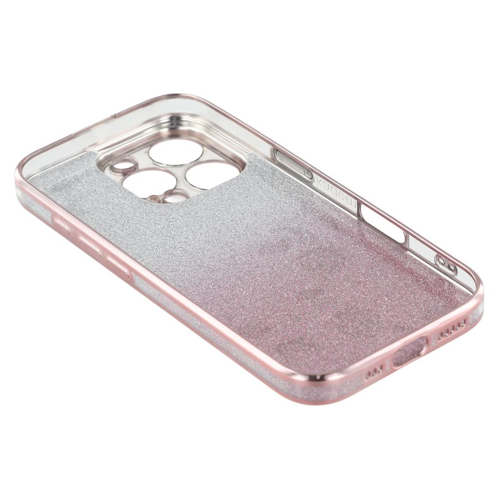 KADEM For iPhone 16 Pro Case TPU Glitter Shiny Rhinestone Phone Cover Ring Kickstand