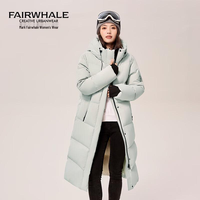 Женский зимний пуховик Mark Fairwhale 2025 года с капюшоном выше колена