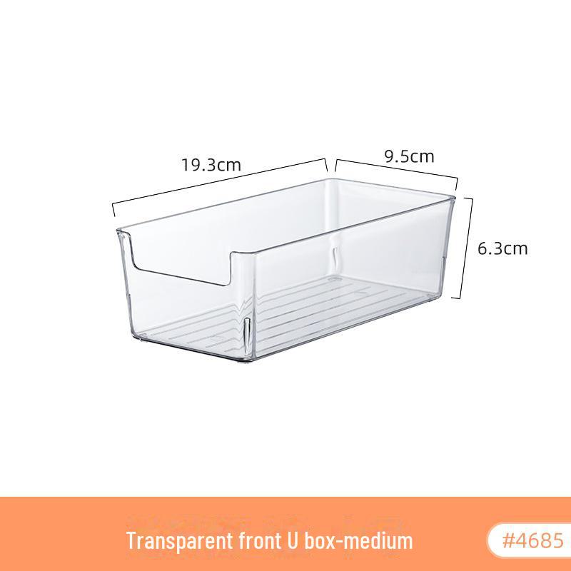 Refrigerator Storage Drawer Box, Food-Grade Transparent PET Basket