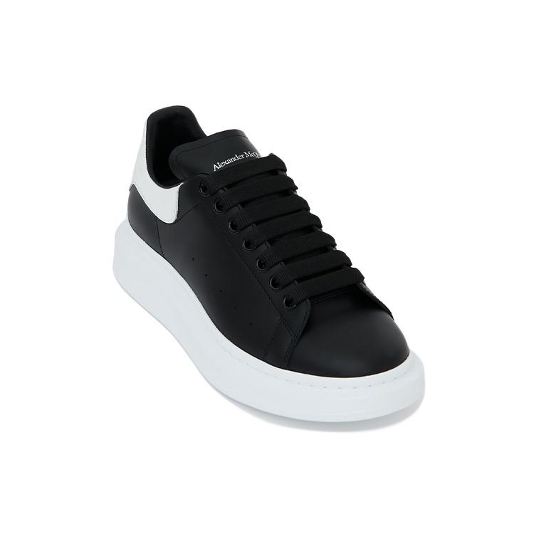 Alexander Mcqueen Кроссовки 'Black White' Оверсайз Мужские 553680WHGP51070