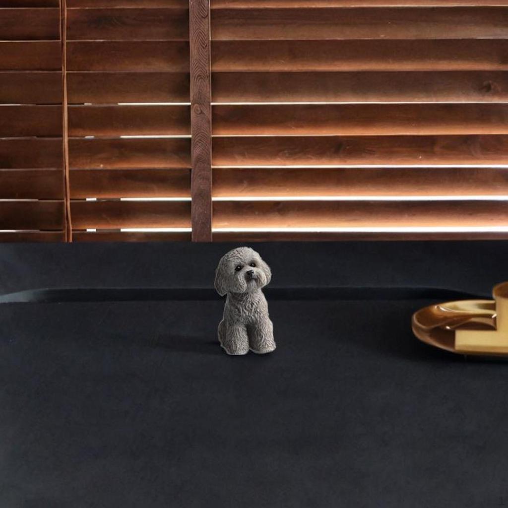 Миниатюрная фигурка собаки, украшение для приборной панели автомобиля, художественные поделки, творческое украшение из смолы для рабочего стола