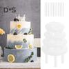 1 Set Waterproof Cake Support Bars Smooth Edges Practical 4 Cake Bases 12 Cake Piling Supports