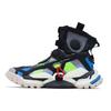 Li Ning 2.0 Hi Dw Удобные Высокие Винтажные Баскетбольные Кроссовки Унисекс Черно-Синие AGBQ108-1