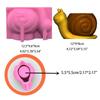 Бетон Силиконовая форма для цветочного горшка 3D Улитки Суккуленты Цемент Гипс Форма Форма для мыла свечи Декор для офиса дома