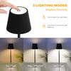 Светодиодная настольная лампа, перезаряжаемая, 3-цветная, с затемнением, современный сенсорный выключатель, настольный светильник для бара, клуба, ресторана, спальни, декора, освещения