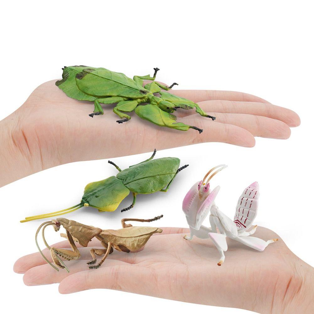 Miniature Mantis Figurine Ornaments Praying Mantis Models Garden Decor Simulated Insect  Kids Gift