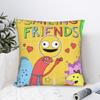 Подушки с принтом Smiling Friends Пим и Чарли Декоративные наволочки Разные размеры для гостиной
