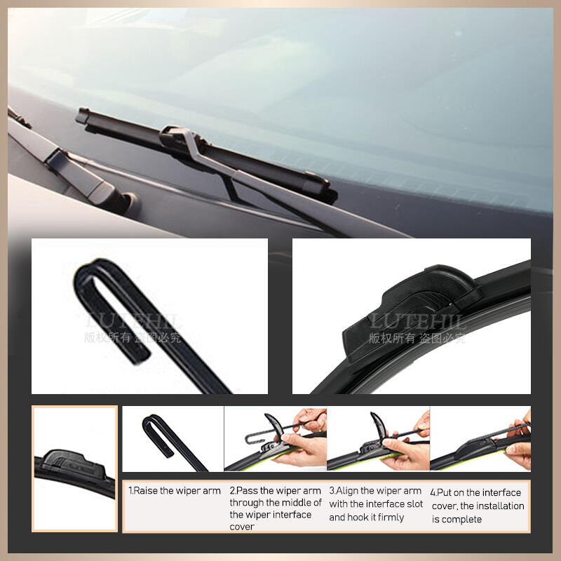 LUTEHIL Wiper For Alfa Romeo Brera 2006-2010 2007 2008 2009 Wiper Front Wiper Blades Windshield Windscreen Window Brush 22"+18"