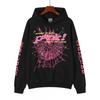 Mens Oversized Hoodie With Foil-Printed 55555 Letter Graphic Streetwear Cotton Fleece Sweatshirt Winter