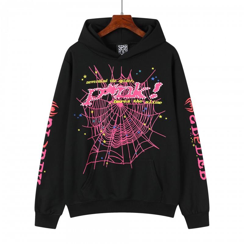 Mens Oversized Hoodie With Foil-Printed 55555 Letter Graphic Streetwear Cotton Fleece Sweatshirt Winter