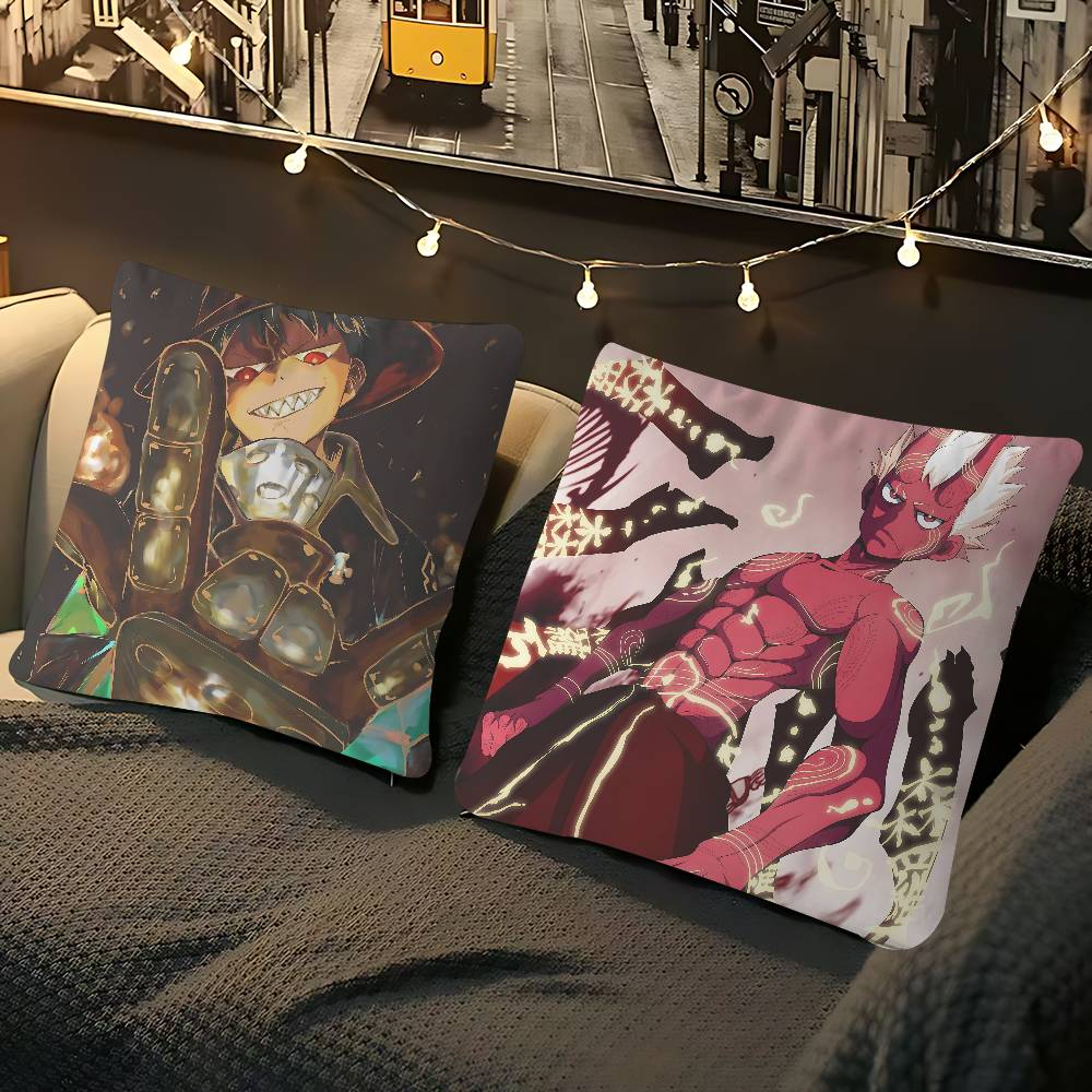 Anime F-Fire-Force Pillow Case Removable Washable Cushion Cover – All-Season Soft Linen