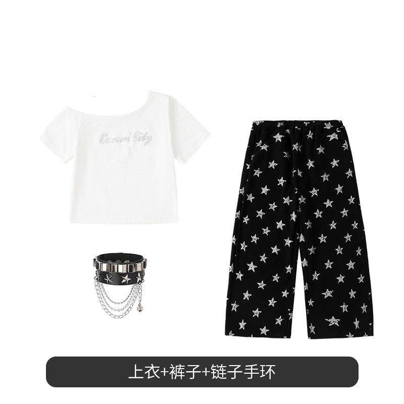 Girls Hip Hop Dance Outfit Set Jazz Streetwear Performance Costume Kids 2026