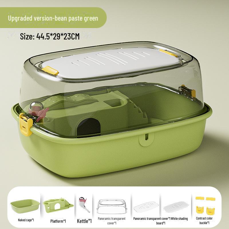 Акриловый замок-клетка для хомяков с прозрачным окном - для помещений, полный комплект