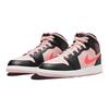 Детские кроссовки Air Jordan 1 Mid GS Black Pink Crimson Atmography Infrared-23 554725-604