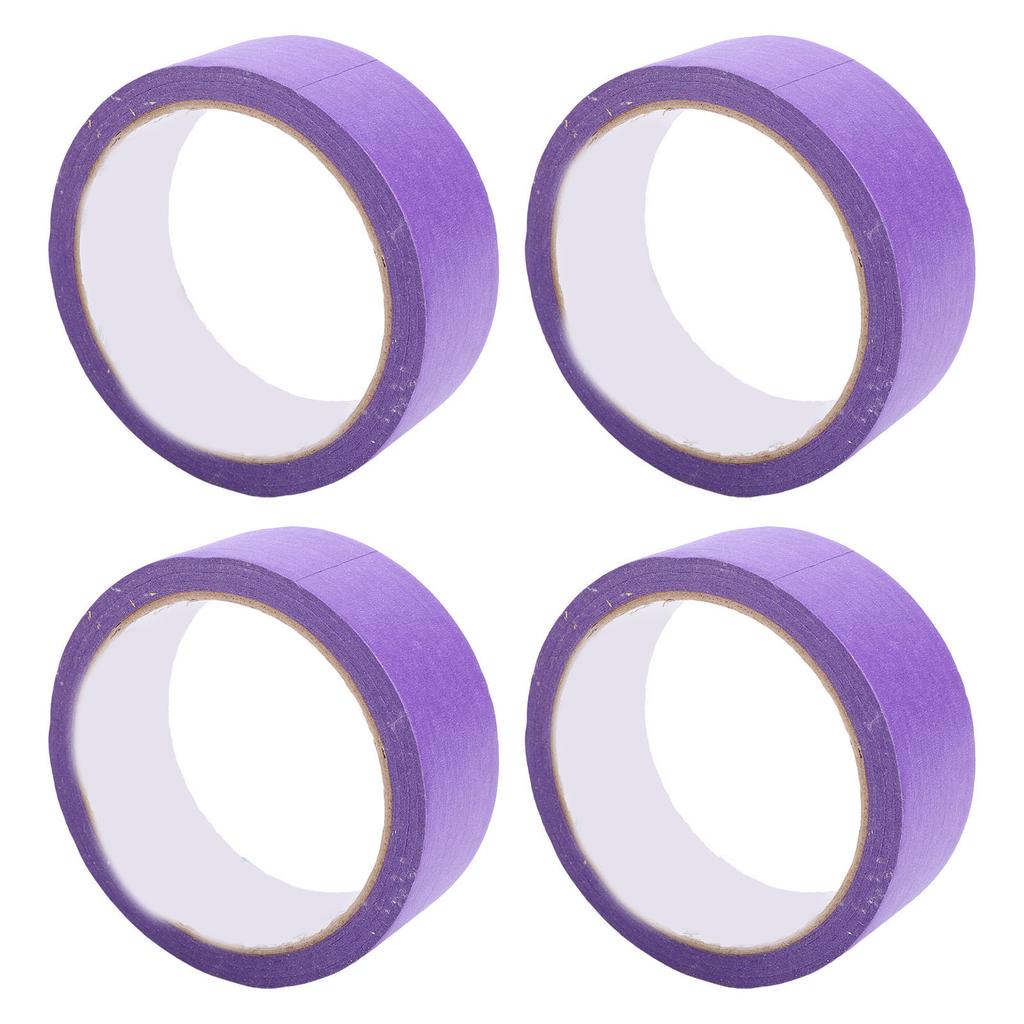 4 шт. Малярный малярный скотч Крепированная бумажная клейкая лента для автомобильной покраски и ремонта Без остатков 35 мм 20 м