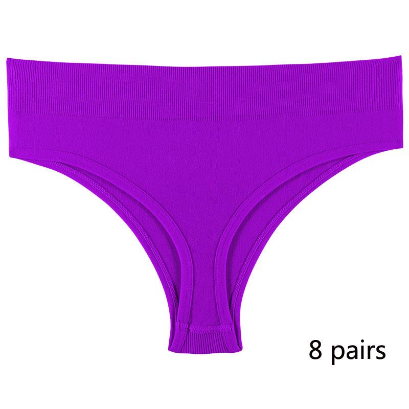 Спортивное нижнее белье для девочек, бесшовные сексуальные невидимые трусики со средней талией для девочек, однотонные удобные спортивные трусики с надписью «T» для женщин