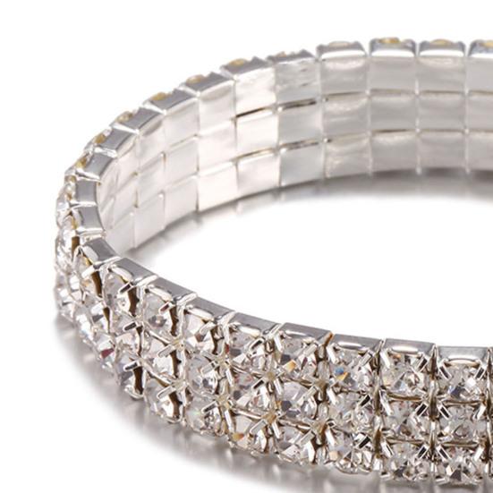 1 комплект, ожерелье, браслет, серьги, кольцо, геометрические стразы, ювелирные изделия, блестящий комплект ювелирных изделий для свадьбы