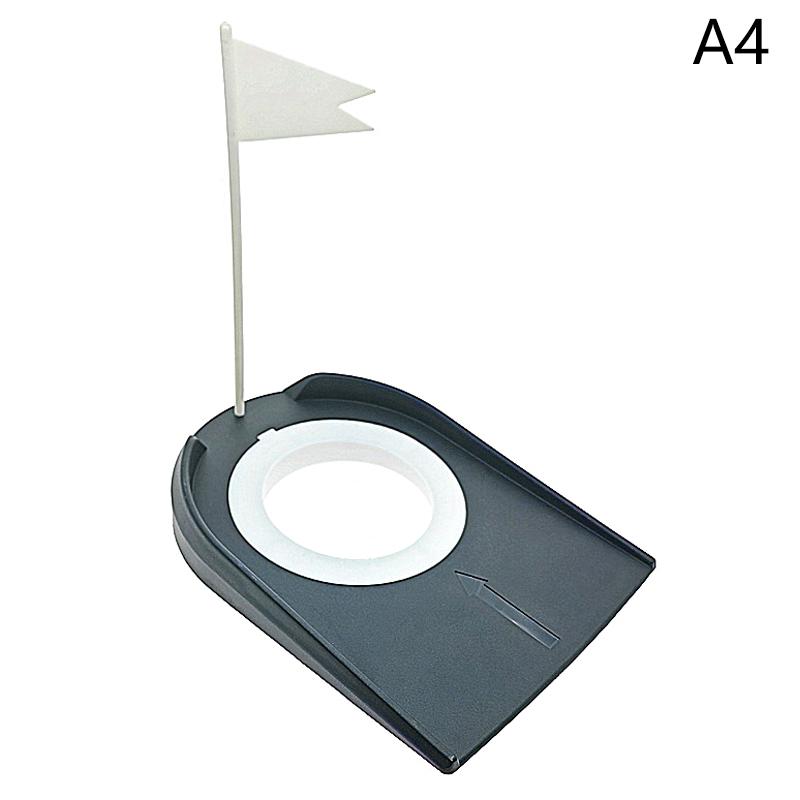 Тренажер для гольфа в помещении с лункой, паттер с флагом, тренировочное приспособление для игры на лужайке, домашнее учебное приспособление для игры во дворе, регулируемое отверстие