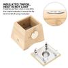 Single Hole Bamboo Moxibustion Box Moxa Roller Stick Holder Moxibuting Tool