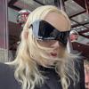 Future Technology Sense Большие солнцезащитные очки Панк-маска Солнцезащитные очки Ретро цельные солнцезащитные очки Y2K Fashion