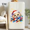 Self Adhesive Puppy Wall Stickers Christmas Cute Stickers, PVC Waterproof Decals, Peel And Stick Animal Decorative Decals Art Decor for Home
