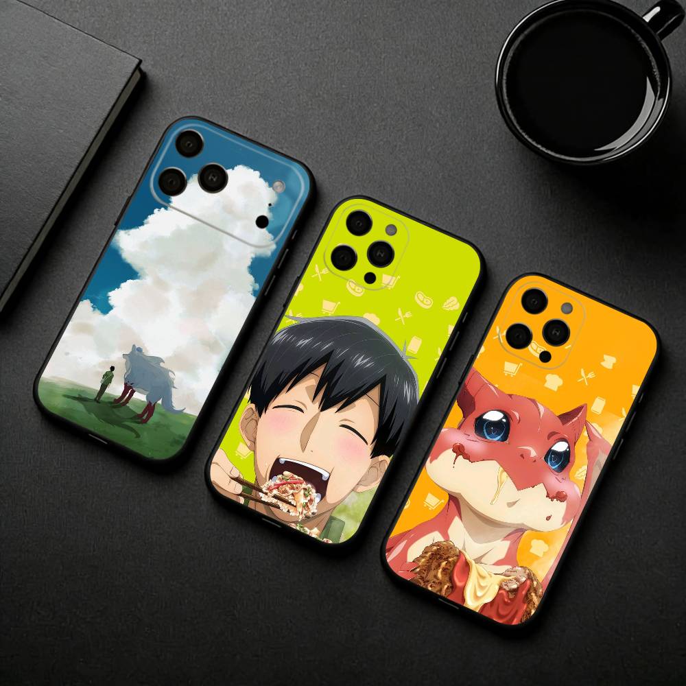 Tondemo Sukiru de Isekai Horo Meshi Phone Case For iPhone 17pro, 16,15,14,13,12,11 X XR Plus,Others Soft Black Cover