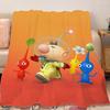 Fashion Game Pikmin Cartoon Printed Blanket  Soft Warm Throw for Home Travel Picnic Birthday Gift