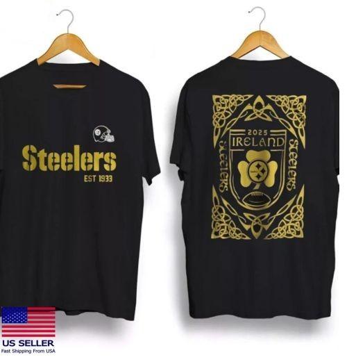 SALE OFF - Pittsburgh Steeler 2025 Ireland Heritage Shirt S-3XL