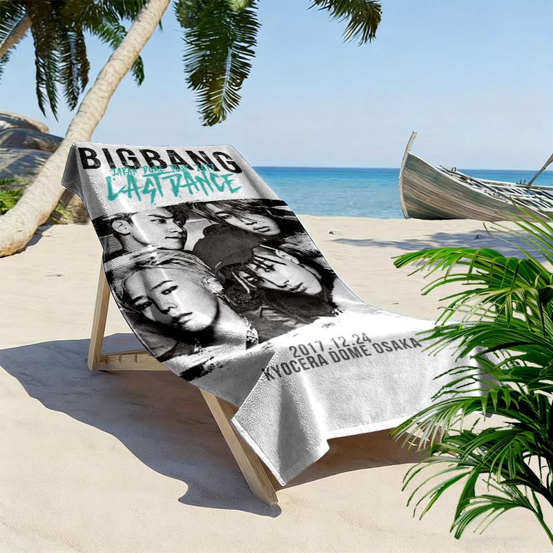 BigBang Last Dance: Osaka 2017 beach towel soft Portable for travel quick-drying swim towel seaside swim printing Outdoor picnic beach mat Fashion